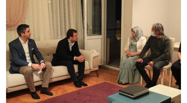 Ekrem İmamoğlu'ndan HDP'li Hüda Kaya'ya taziye ziyareti