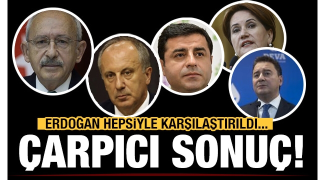 SON ANKET ! ERDOĞAN TÜM LİDERLERLE KARŞILAŞTIRILDI!