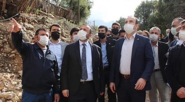 AKP, CHP, MHP ve İYİ Parti il başkanları ağaç nöbetine desteğe gitti