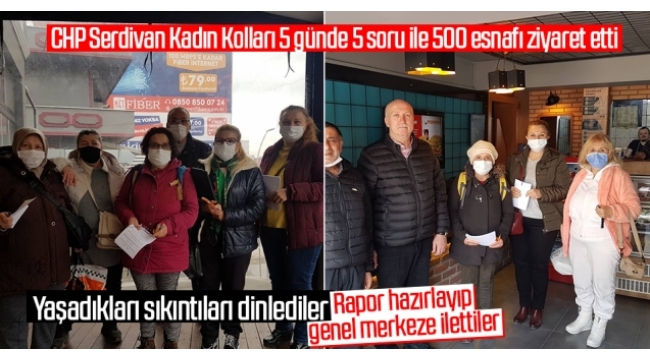 CHP SERDİVAN KADIN KOLLARINDAN ÖRNEK SAHA ÇALIŞMASI!