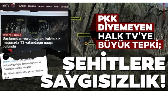 HALK TV terör örgütü PKK'yı başlığa taşımadı! Sosyal medya ayağa kalktı