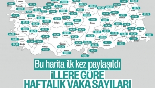 Sağlık Bakanı Koca illere göre haftalık vaka sayısını paylaştı