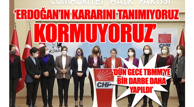 CHP'li kadın yöneticilerden İstanbul Sözleşmesi açıklaması