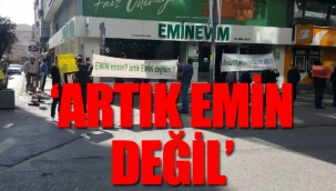 Eminevim mağdurları eylem yaptı! Tapumuzu istiyoruz