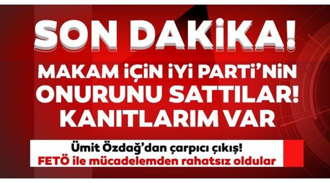 İYİ PARTİ 'DE ŞOK İSTİFA !