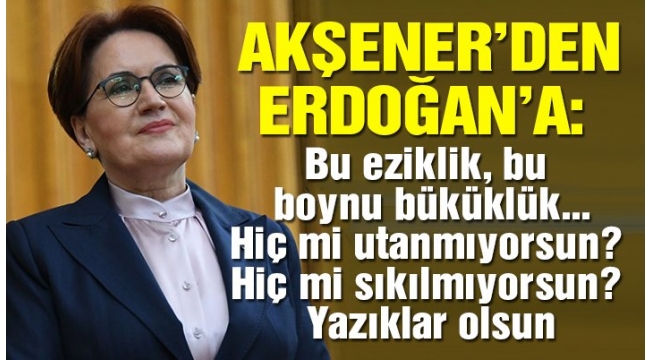 İYİ Parti Genel Başkanı Akşener'den Bahçeli ve MHP'lilere çok sert tepki
