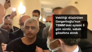 Vekilliği düşürülen HDP'li Gergerlioğlu TBMM'de gözaltına alındı