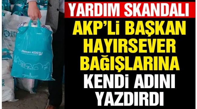 BERGAMA BELEDİYE BAŞKANINDAN YARDIM SKANDALI !