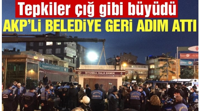Halkın Tepkileri AKP'li belediye'ye geri adım attırdı!