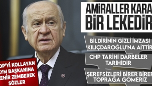 MHP LİDERİ BAHÇELİ'DEN CHP 'YE SERT SÖZLER !