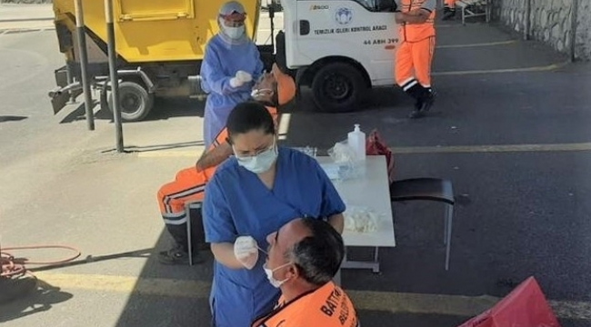 Battalgazi'de belediye personeline korona virüs testi yapılacak