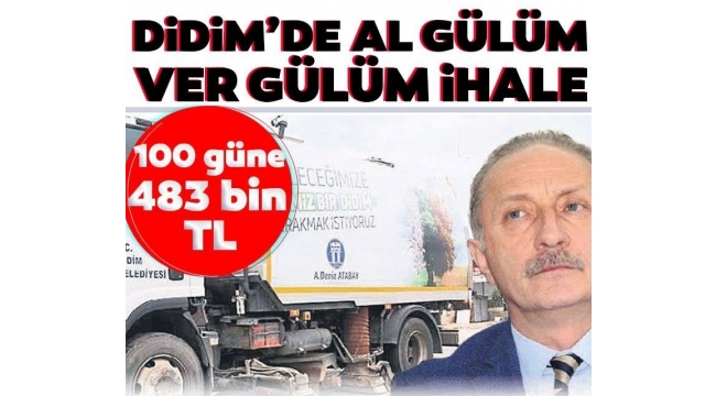 CHP'li Didim Belediyesi'nde al gülüm ver gülüm ihale