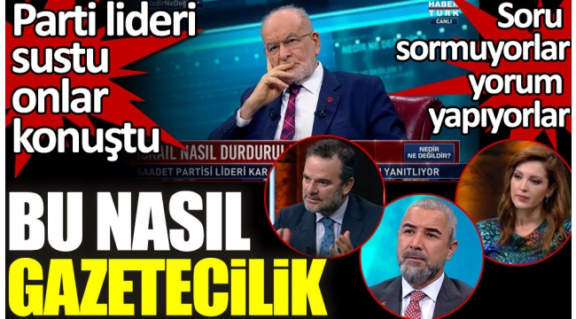 Habertürk'te Temel Karamollaoğlu sustu. 