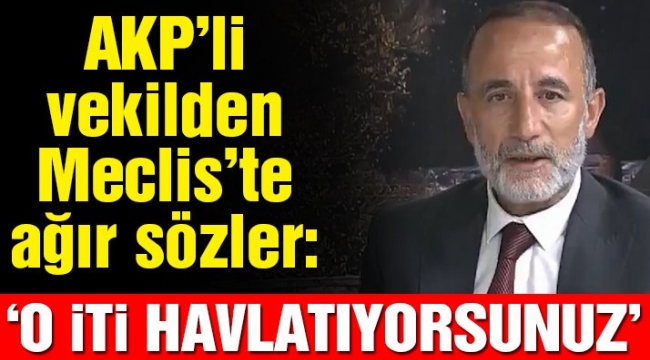 AKP'li vekilden Meclis'te ağır sözler: "O iti havlatıyorsunuz"