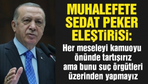 Erdoğan'dan Sedat Peker açıklaması: Lağım çukuru ...