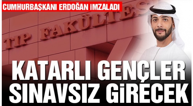 TÜrk'ler kendi ülkesinde bir garip , Türk'ler sınavla,Katar'lılar sınavsız tıp fakültesine girecek....