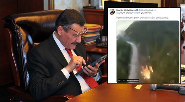 AKP'Lİ MELİH GÖKÇEK'TEN ,YALAN PAYLAŞIMLA ALGI OPERASYONU!