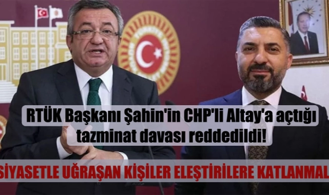 Mahkemeden RTÜK başkanına, "Siyasetle uğraşıyorsan eleştiriye katlan"