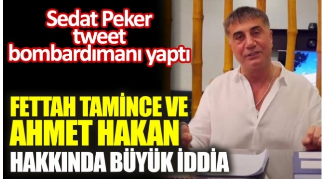 SEDAT PEKER 'DEN TWİT YAĞMURU !