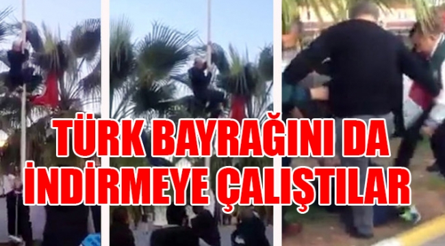 Antalya'da göndere Afganistan bayrağı çekildi