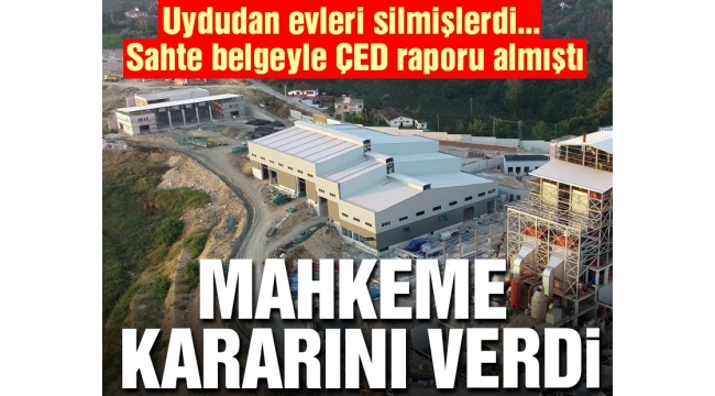 TRABZON'DA MÜHENDİSLİK FİRMASI UYDU GÖRÜNTÜLERİNİ SİLDİ ,SAHTE ÇED RAPORU ALINDI !!!