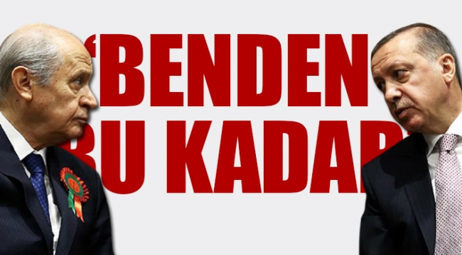 Devlet Bahçeli'nin Cumhur İttifakı'nın bitirme planı...