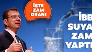 İstanbul Büyükşehir Belediyesi'nden suya zam