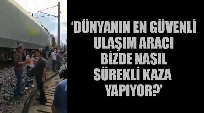 İstanbul'da hızlı tren kaza yaptı!