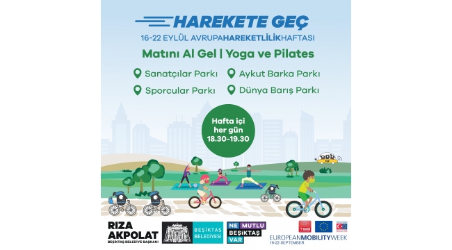 16-22 EYLÜL AVRUPA HAREKETLİLİK HAFTASI'NA TÜM BEŞİKTAŞLILAR DAVETLİDİR