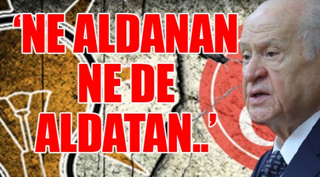 Bahçeli'den Erdoğan'a 'taş'