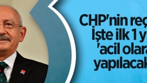 CHP'nin reçetesi: İşte ilk 1 yılda 'acil olarak' yapılacaklar