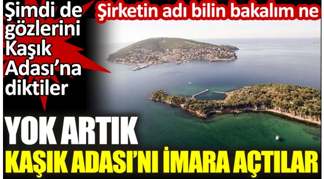 Kaşık Adası'nı imara açtılar. Şirketin adı bilin bakalım ne