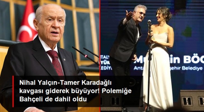 Nihal Yalçın'ın konuşması sırasında yaptığı mimiklerle tepki çeken Tamer Karadağlı'ya Bahçeli'den destek