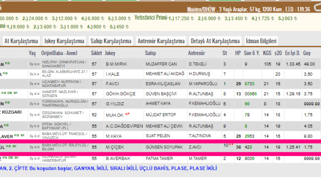 TJK'de herkes yolunda