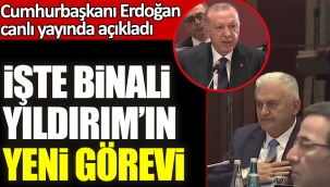 İşte Binali Yıldırım'ın yeni görevi! Cumhurbaşkanı Erdoğan canlı yayında açıkladı