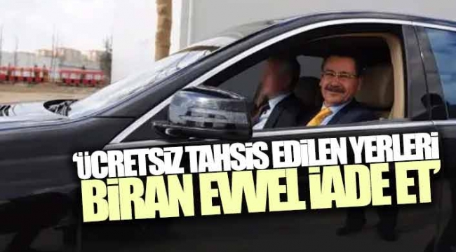 Melih Gökçek'in zırhlı aracı teslim etmesinin ardından belediyeden açıklama