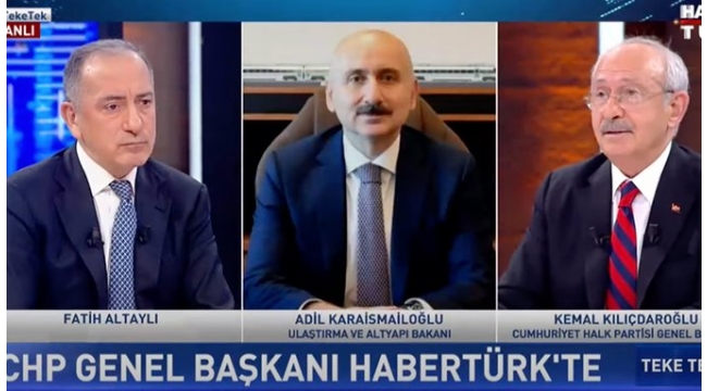 Kılıçdaroğlu'ndan, konuk olduğu yayına TBMM Başkanı ve Ulaştırma Bakanı'nın bağlanmasına yanıt: Saray'ı da bağlayın!