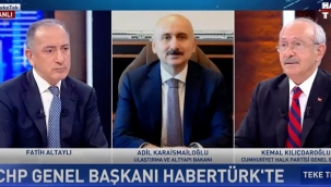 Kılıçdaroğlu'ndan, konuk olduğu yayına TBMM Başkanı ve Ulaştırma Bakanı'nın bağlanmasına yanıt: Saray'ı da bağlayın!