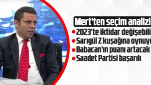 Gazeteci Mehmet Mert: 2023'te iktidar değişebilir