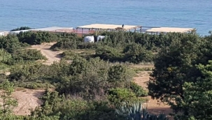 Çeşme'de kaçak plaj tesisine tepki: 'Bu işgali durdurun'