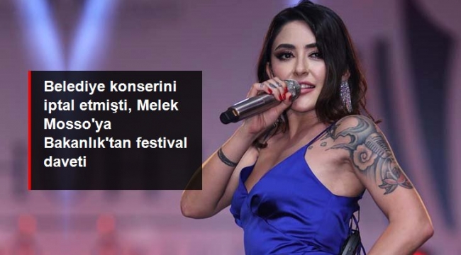 Isparta'daki konseri iptal edilen Melek Mosso, Bakanlık'ın festivalinde sahne alacak