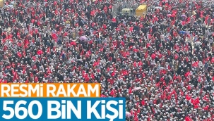 İstanbul'daki fetih kutlamalarına 560 bin kişi katıldı