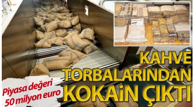 Nespresso'ya gönderilen kahve çuvallarından yarım ton kokain çıktı