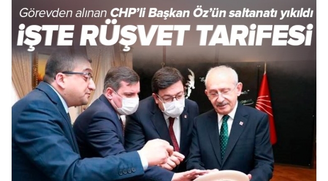 Görevden alınan CHP'li Çan Belediye Başkanı Özgür Erbil'in rüşvet tarifesi ortaya çıktı 