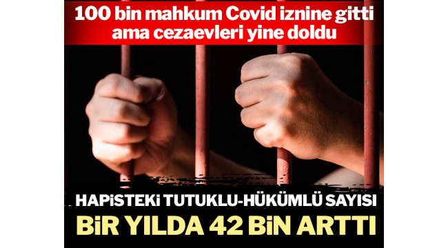 Hapisteki nüfus 42 bin kişi arttı!