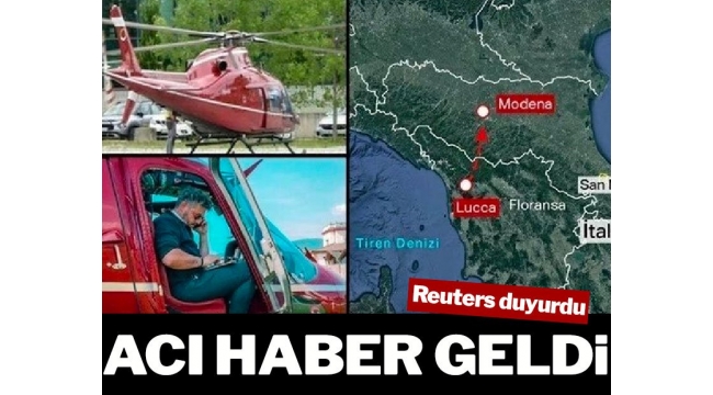 İtalya'da düşen helikopter bulundu: 4'ü Türk 5 kişinin cansız bedenine ulaşıldı!