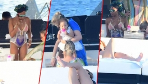 Naomi Campbell kızıyla Bodrum'a geldi