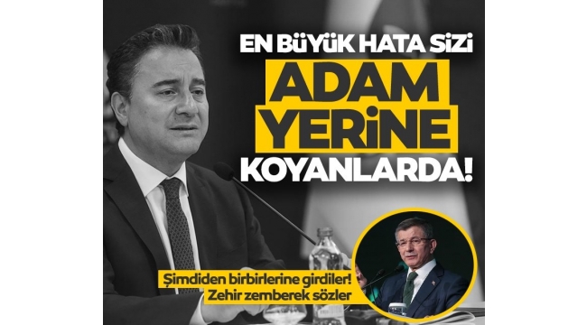 Gelecek Partisi'nden DEVA Partisi'ne tepki: En büyük hata sizi adam yerine koyanlarda