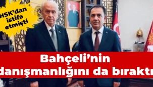 HSK'dan istifa etmişti: Bahçeli'nin danışmanlığını da bıraktı