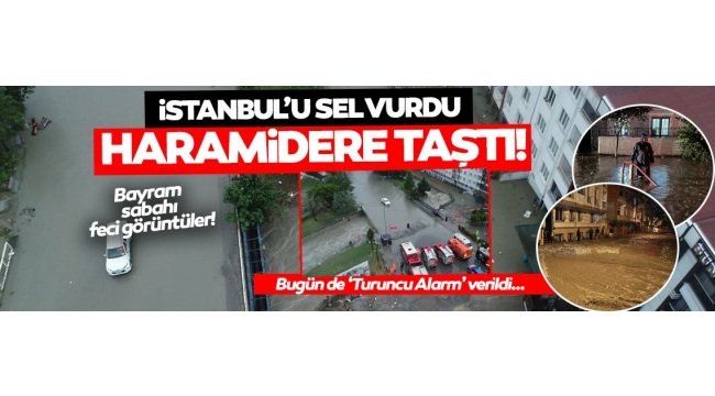 İstanbul'da olağanüstü gece! Gece; gündüze döndü, Esenyurt'ta su baskınları yaşandı